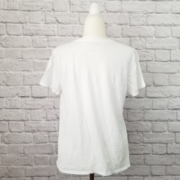 Lucky Brand white Lucky multicolor graphic print t-shirt size L - Picture 6 of 9